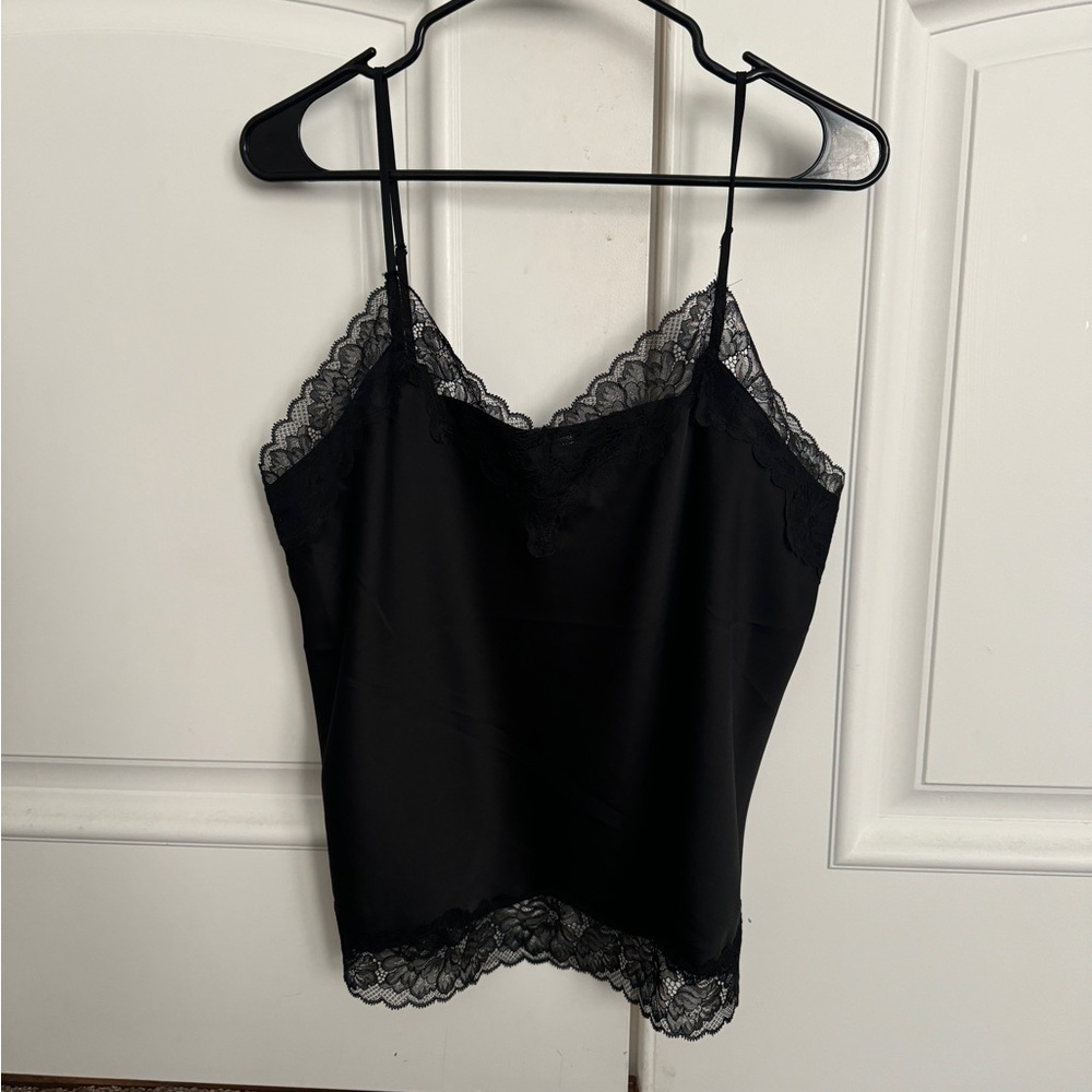 Black lace cami top
